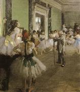 Edgar Degas the dance class France oil painting artist